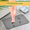 DURABLEZ Japanese Style 23.6'' x 15.3'' Fast Water Absorbing Diatomite Stone Bath Mat with Anti Slip Pad and Soap Dish Grey